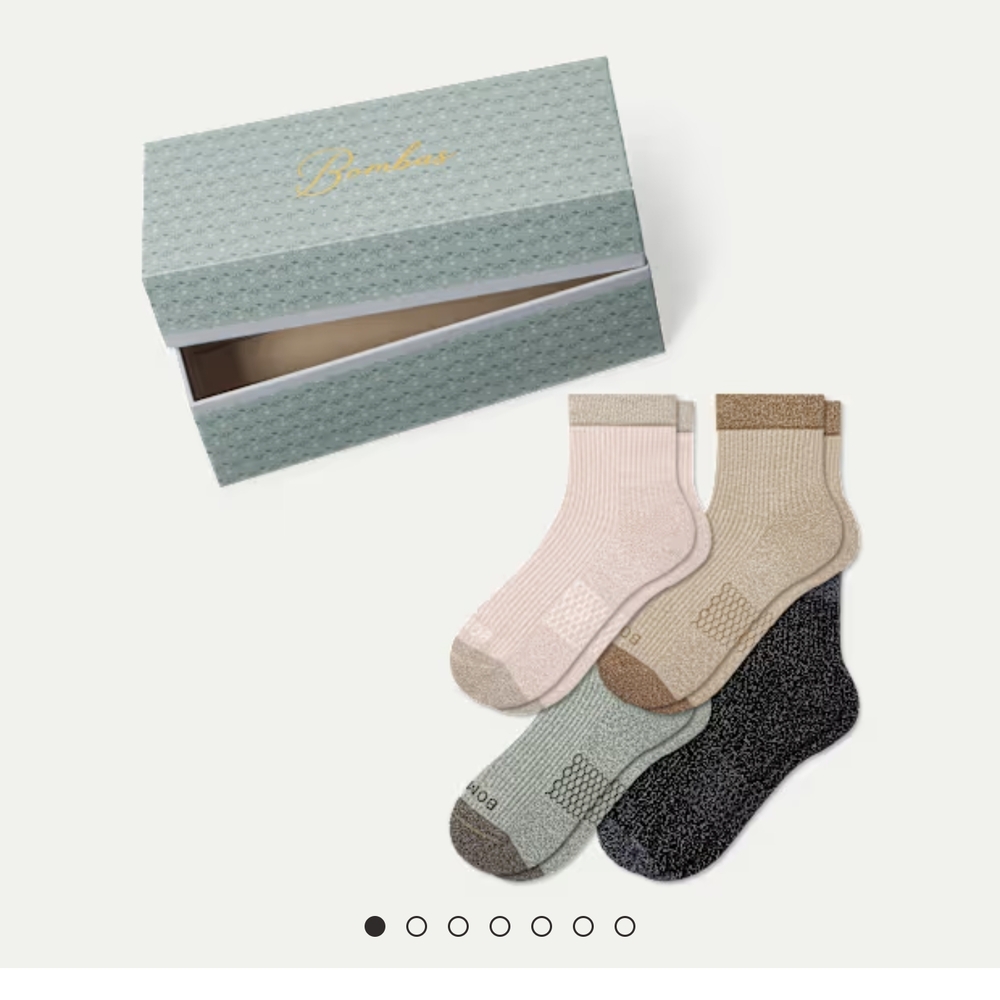 Bombas Sparkle Quarter Socks